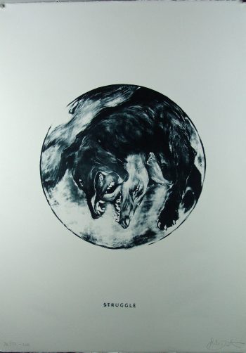 Dieter Huber: Struggle I