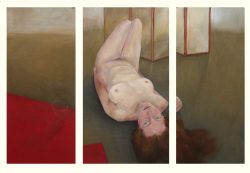 Triptyque aux tapis rouge